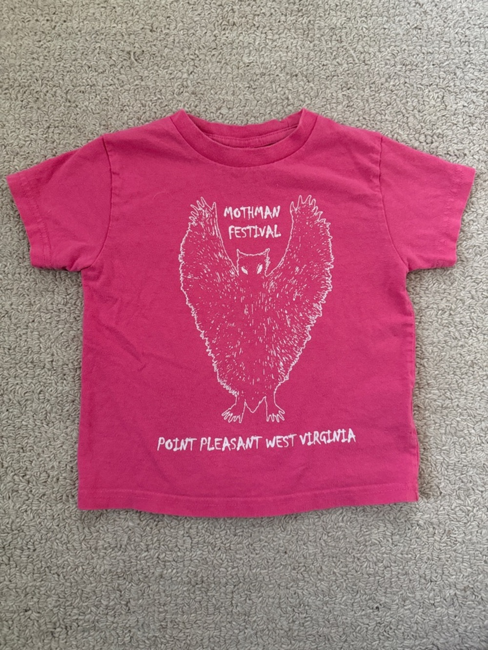 Kids Mothman Festival Graphic Tee - Pink